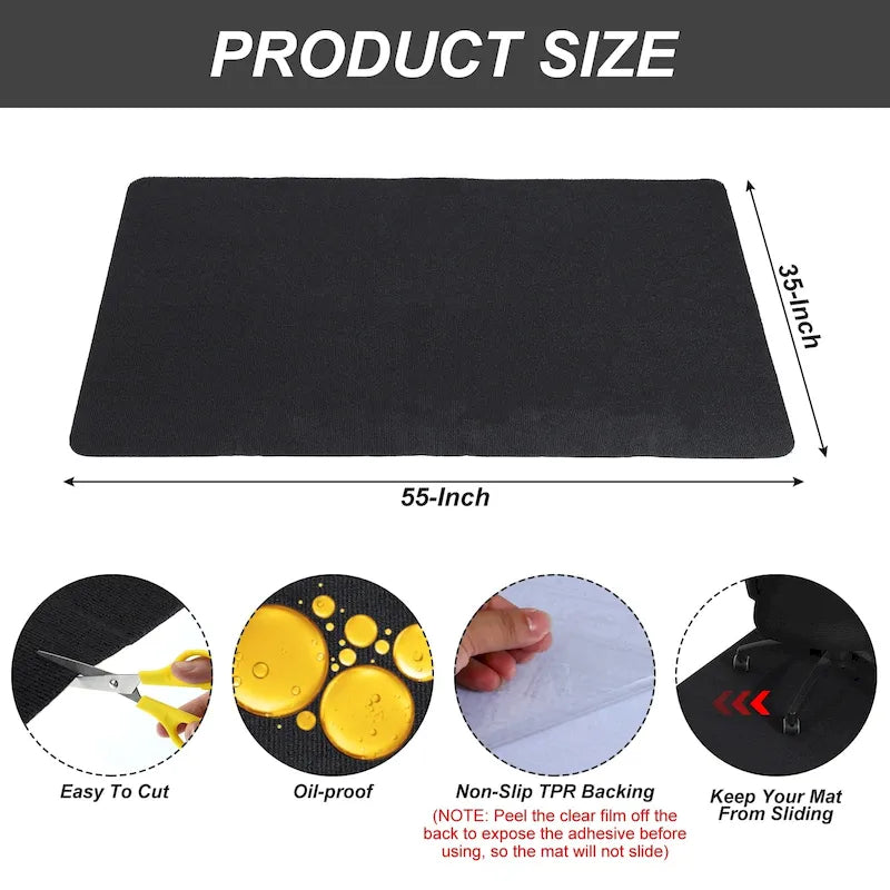 Mata pod krzesło biurowe 140 cm x 89 cm na twarde podłogi