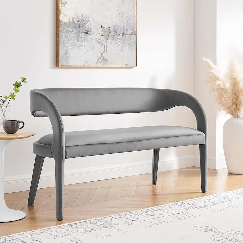 Velvet Accent Bench
