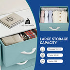Modern 8-drawers Vertical Fabric Dresser Bedroom Storage Tower