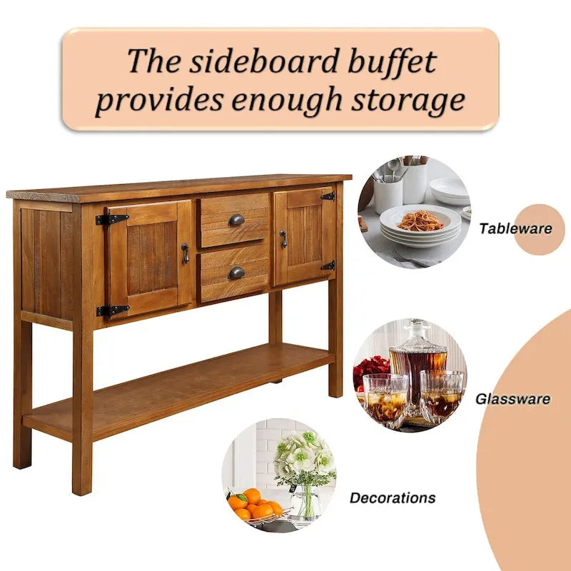 48 Sideboard Console Table with 2 Drawers